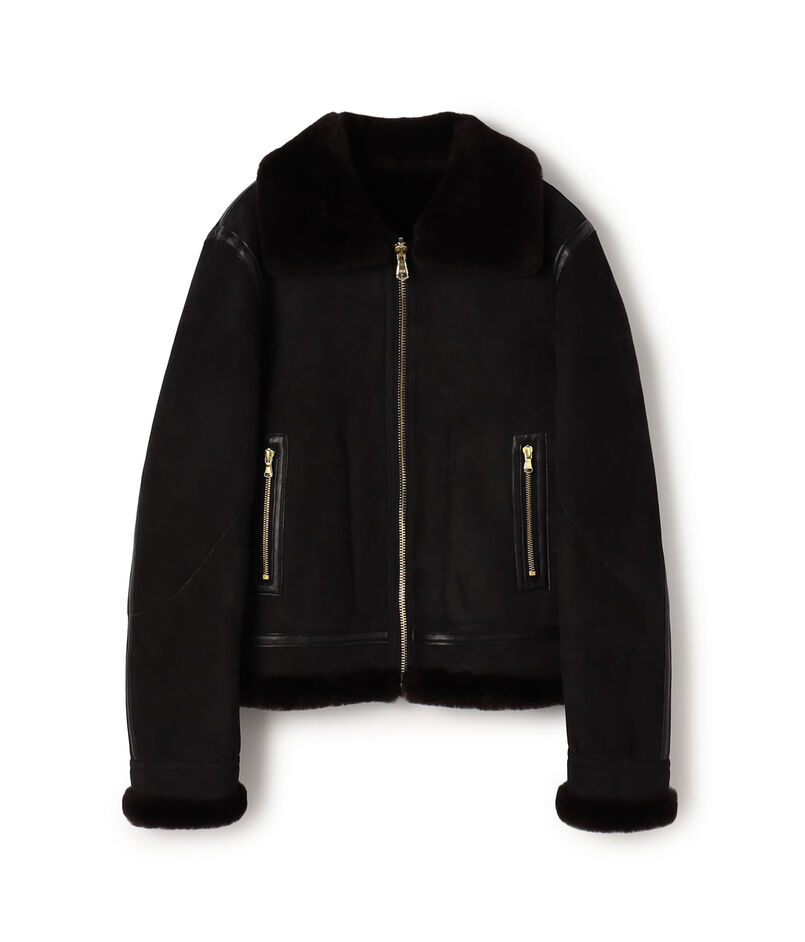 ラムレザー ムートンジャケット ラムレザー ムートンジャケット