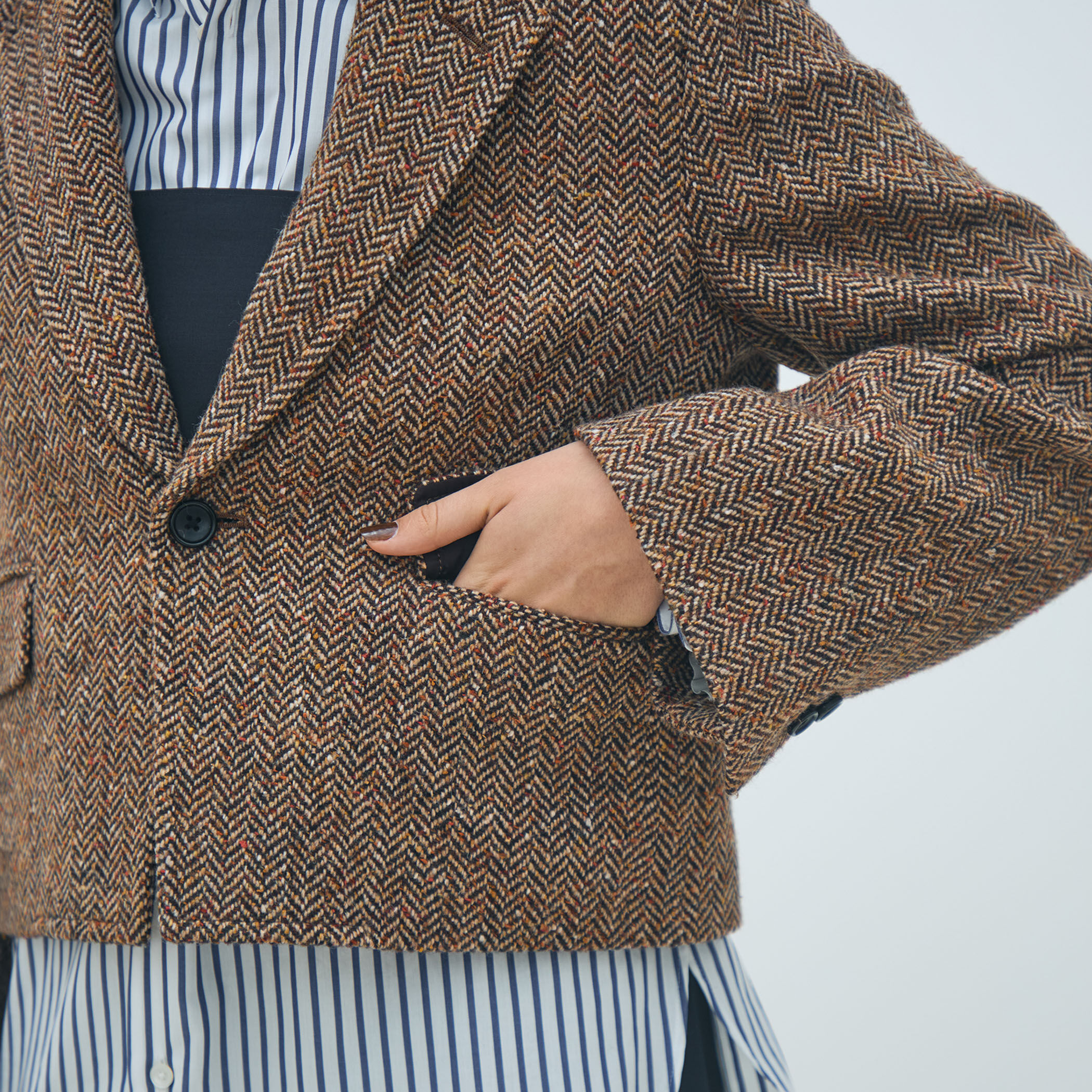 MACPHEE トゥモローランド コットンタイプライター ショートジャケット TOMORROWLAND｜コットンタイプライター ショートジャケット