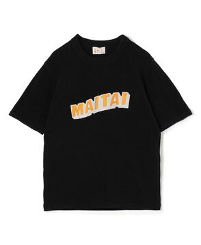 Mai Tai コットンシェニール プリントニットTシャツ