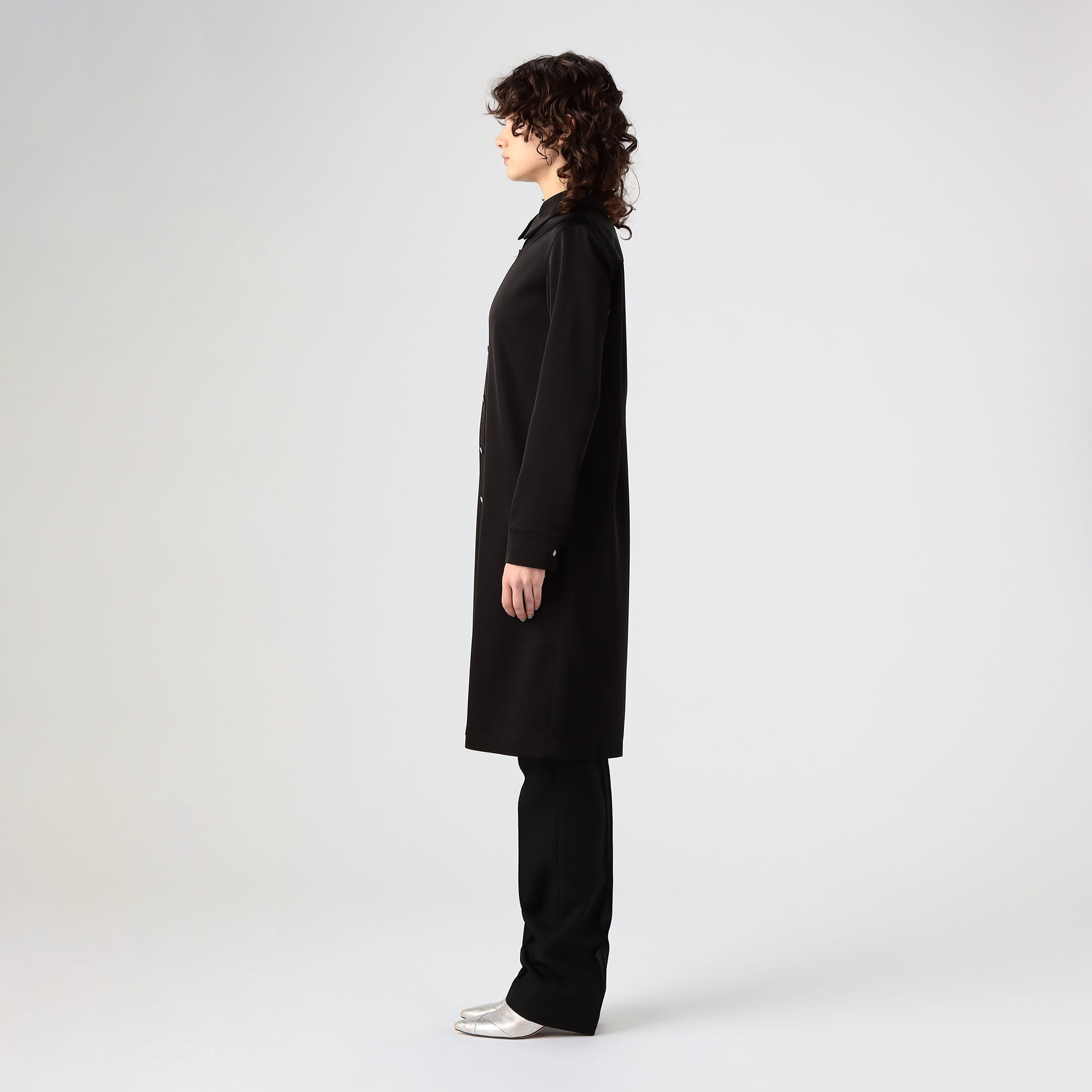 □サテンシャツワンピース｜トゥモローランド 公式通販