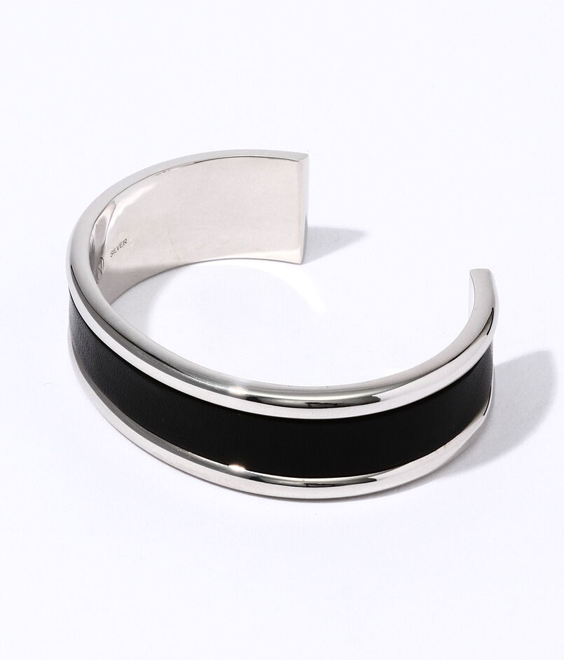 FANTASTIC MAN LEATHER COMBINATION BANGLE325 シルバーバングル