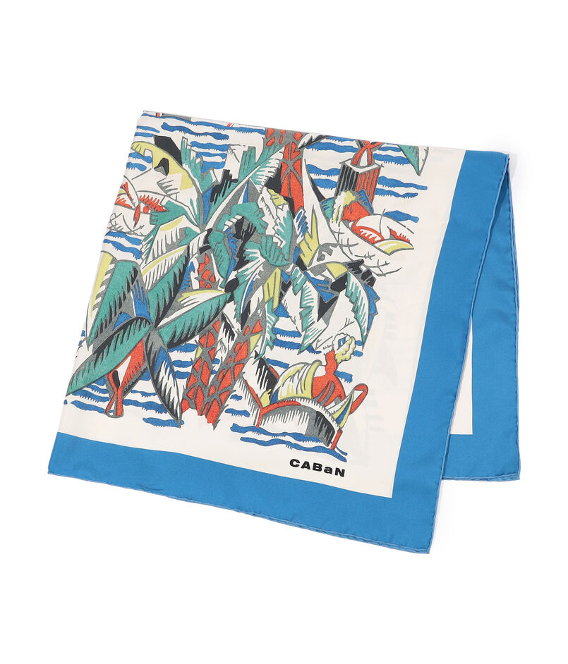 Beach シルクプリントスカーフ