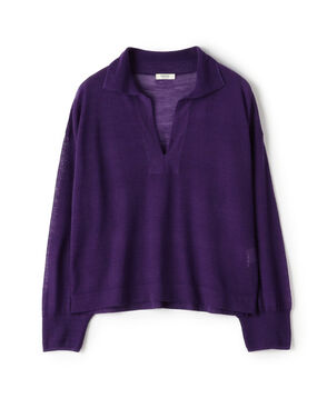 シアーウールブレンド スキッパープルオーバー