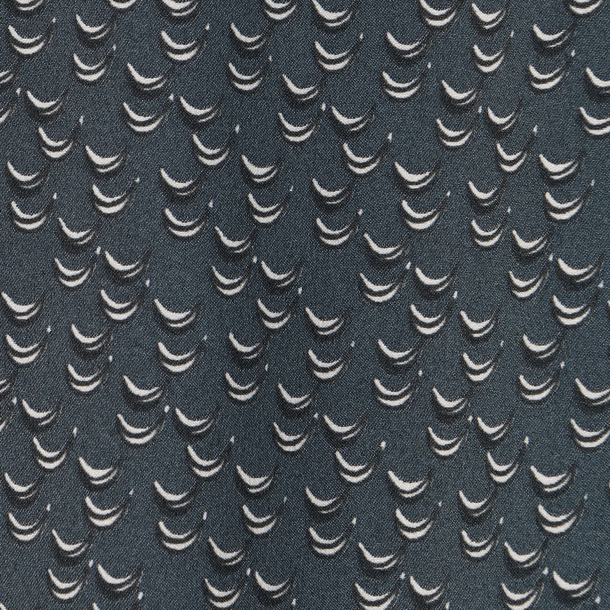 クレセントムーンプリント ボウタイワンピース