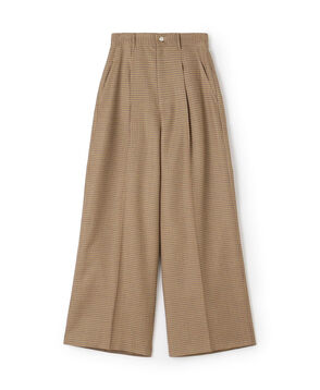 ■ウールナチュラルストレッチ タックワイドパンツ