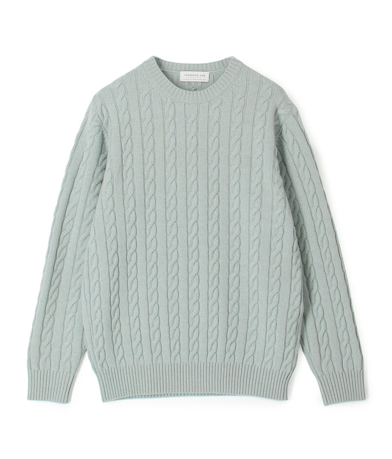 TOMORROWLAND tricot スーパーファインラムウール ケーブルニット