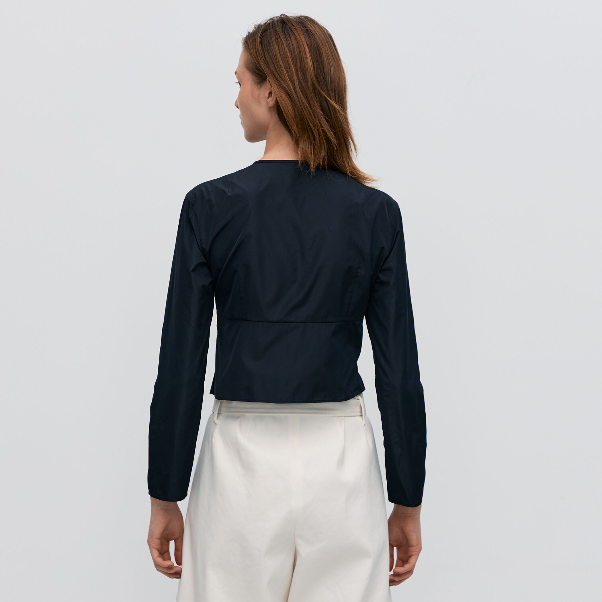 ポリエステルタフタ ギャザードブラウス｜トゥモローランド 公式通販