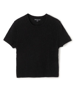 ソフトフェザーウェイト カシミヤ ハーフスリーブニット WOKC3186