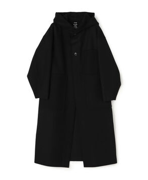 HYKE MELTON HOODED COAT