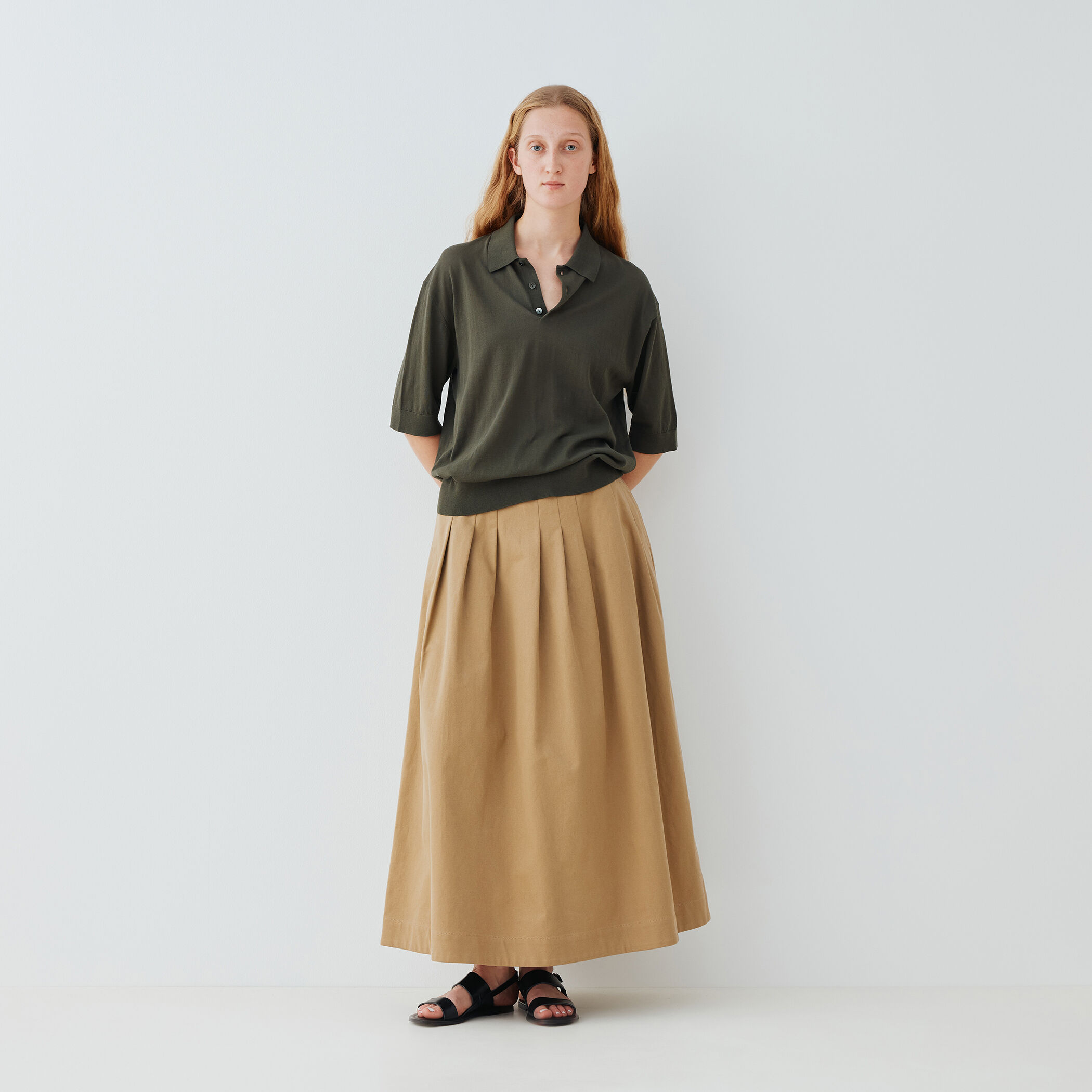 スカート FLOAT FF ≪通常販売≫adjust pleats mini skirt（アジャストプリーツミニ