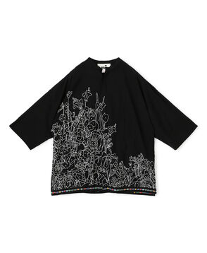mii THE FUMI KAFTAN エンブロイダリー ショートスリーブシャツ