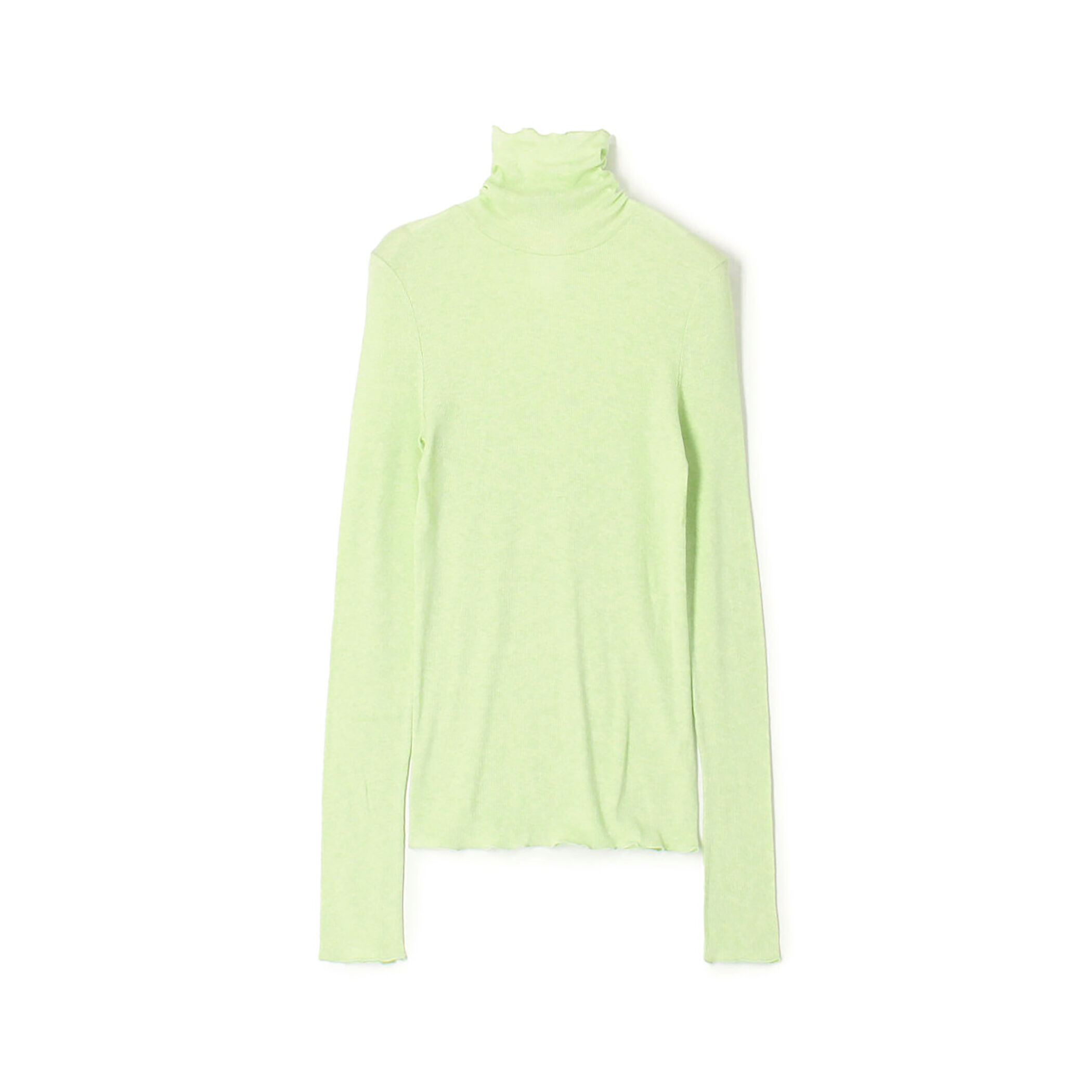 コットンシルクリブ タートルネックプルオーバー｜トゥモローランド