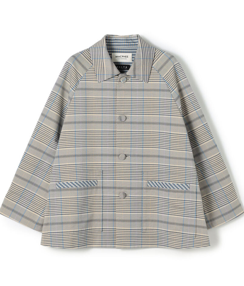 【WEB先行予約】トゥーサイドチェック ステンカラーショートコート