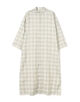 サンライズオンブレチェック スタンドカラーワンピース