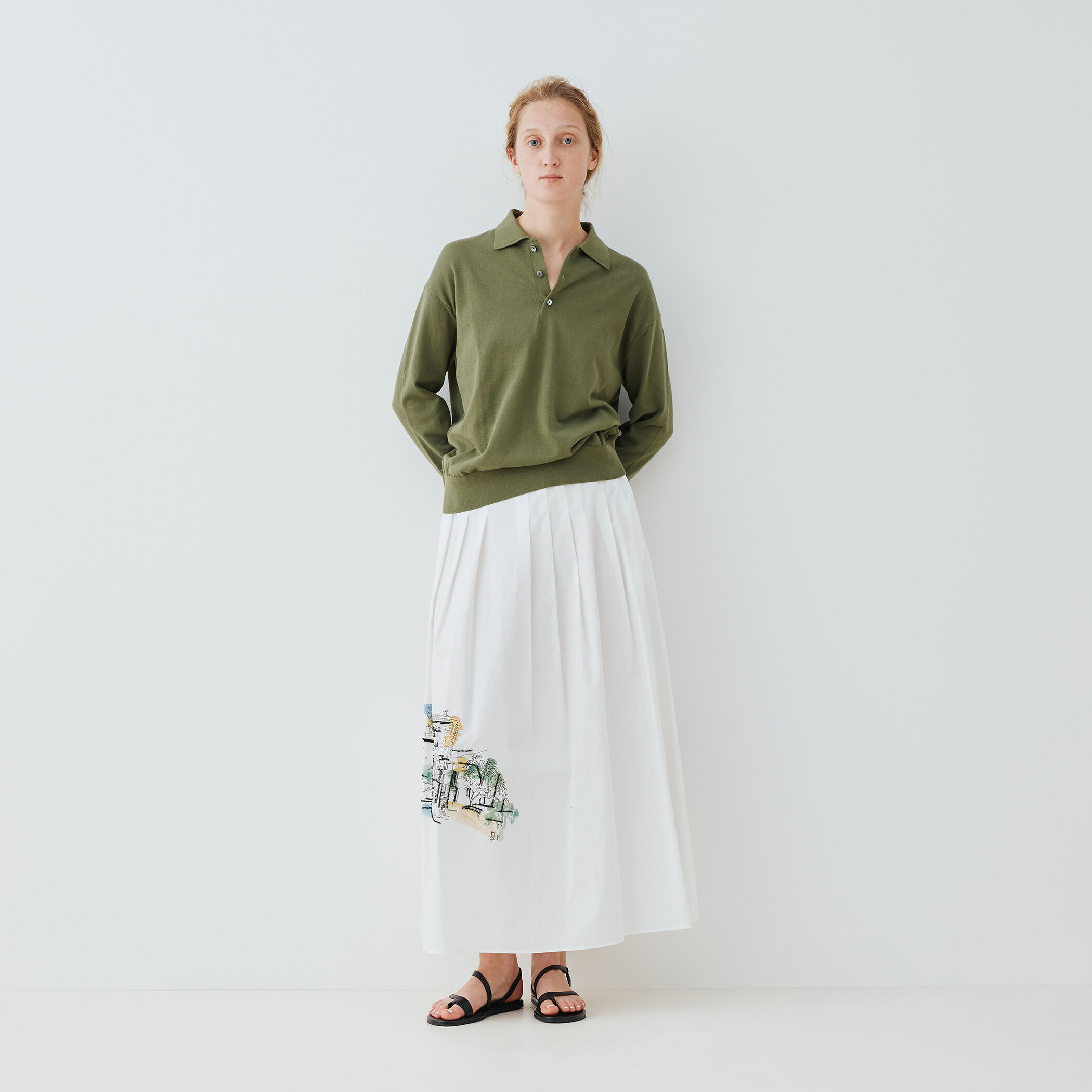 Sunsetpark スカート SunsetPark 25AW he first wave of early autumn Retro lace