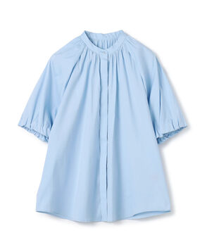 ストレッチブロード パフスリーブブラウス