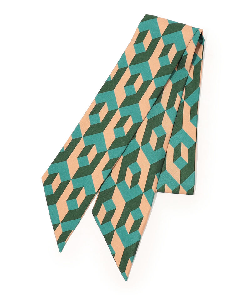 TOMORROWLAND ジオメトリック柄 シルクスカーフ