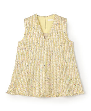 ブライトヤーンツイード セミフレアプルオーバー