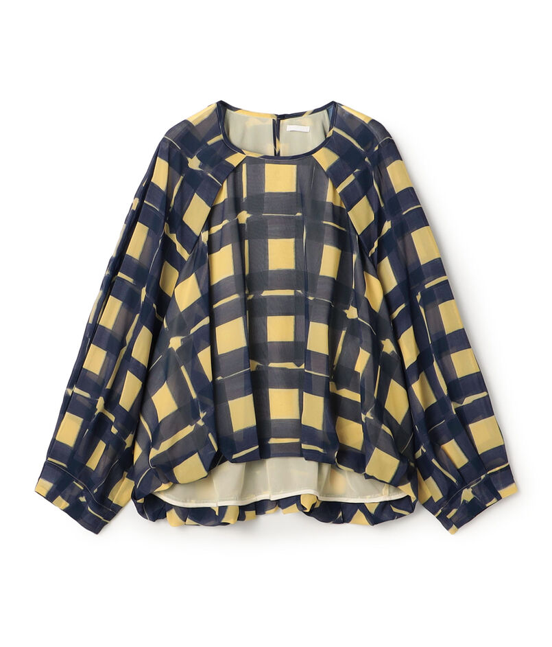 TELMA PRINT GEORGETTE ブラウス