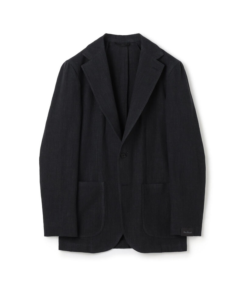 ERRICO FORMICOLA リネンコットン シングルブレステッド2Bジャケット