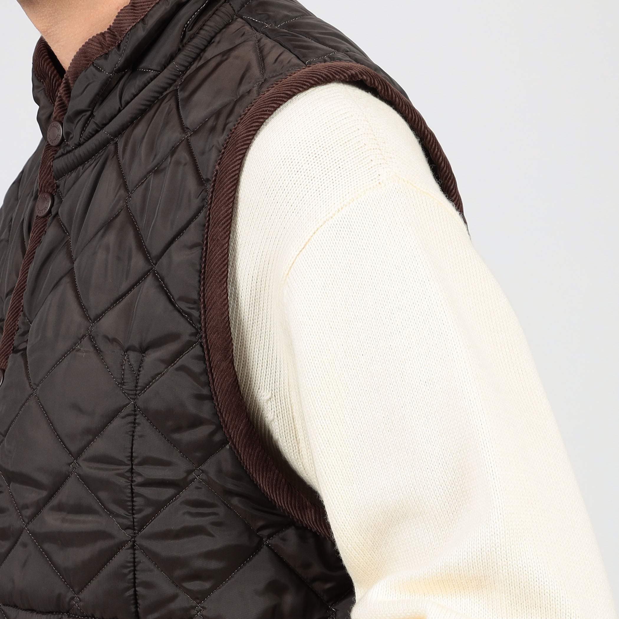 LAVENHAM Mickfield Mens 22 Rc ポリエステル キルティングベスト