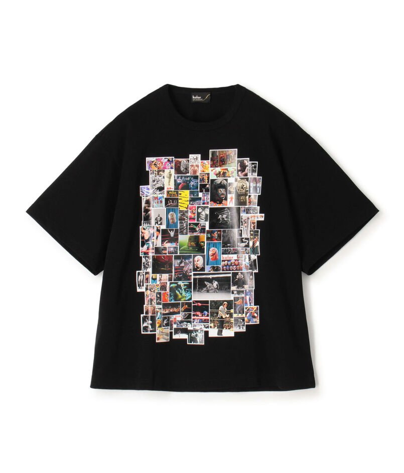 kolor コットン ヘビー天竺 プリントTシャツ