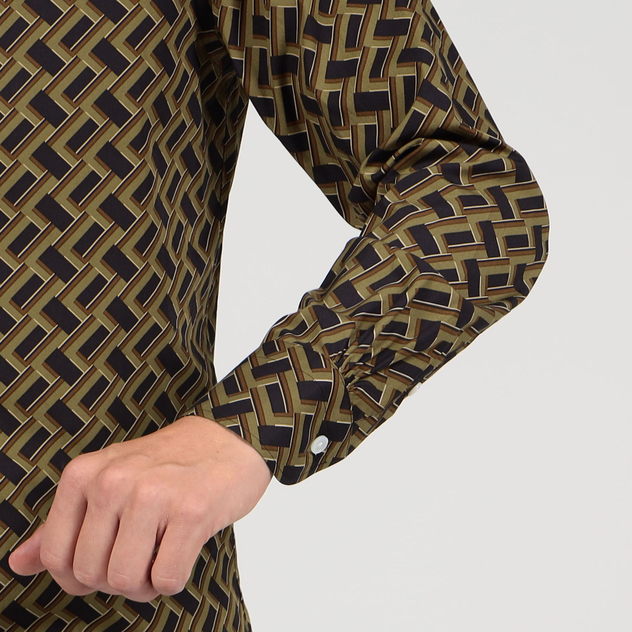 スビンコットンプリント レギュラーカラーシャツ｜トゥモローランド