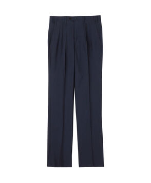 ウールシルク イン2プリーツ ストレートスラックス MARZOTTO