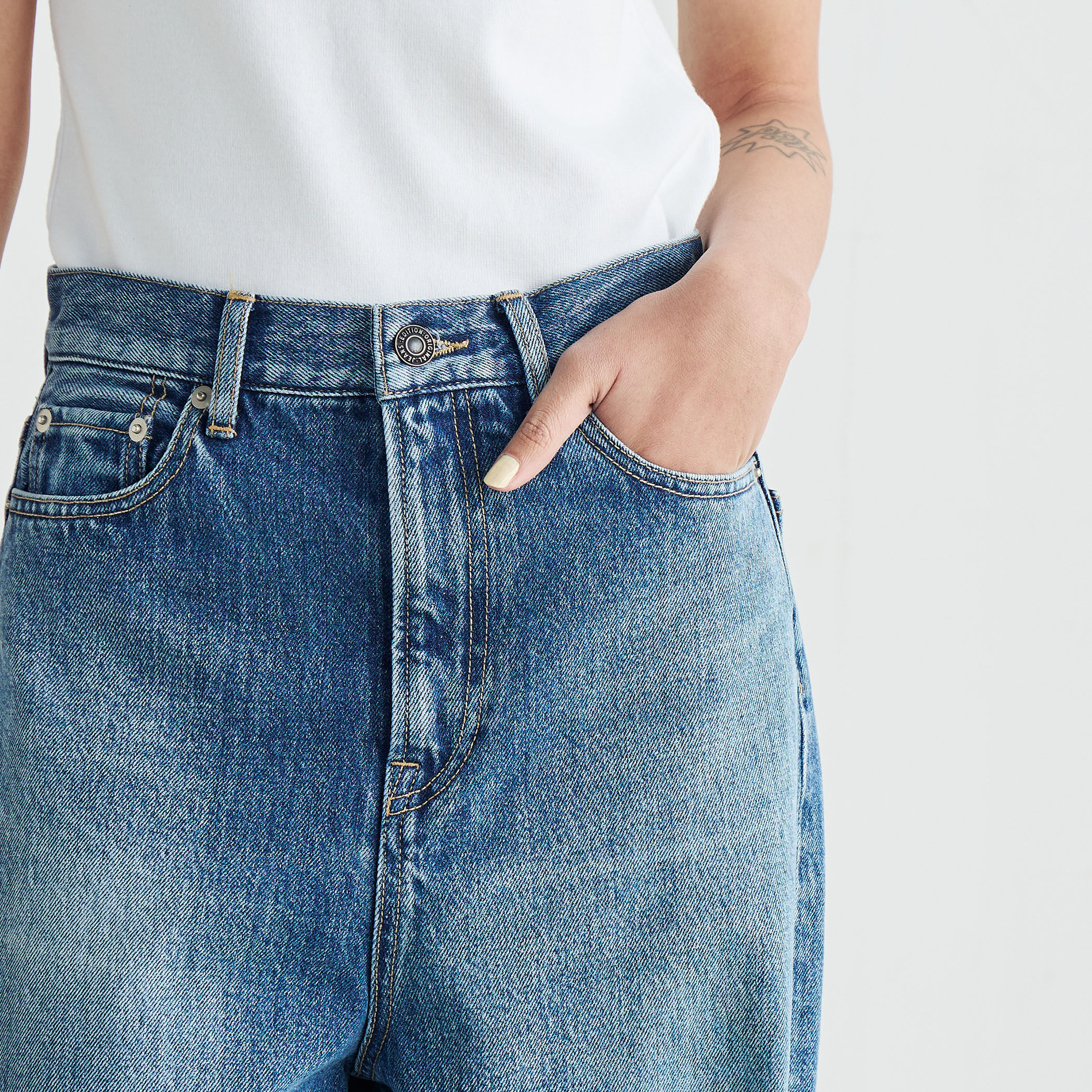 エディション Edition エッセンシャルデニム バナナパンツ （63