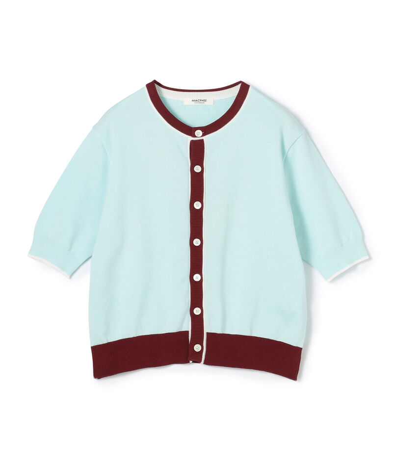 ■ドライコットン ハーフスリーブカーディガン