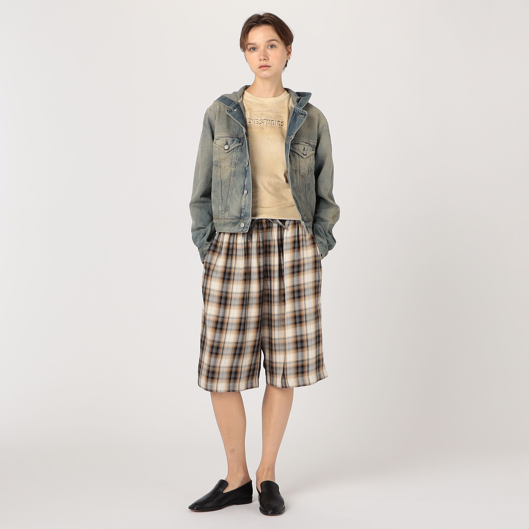 Acne Studios デニムジャケット フーディー｜トゥモローランド 公式サイト
