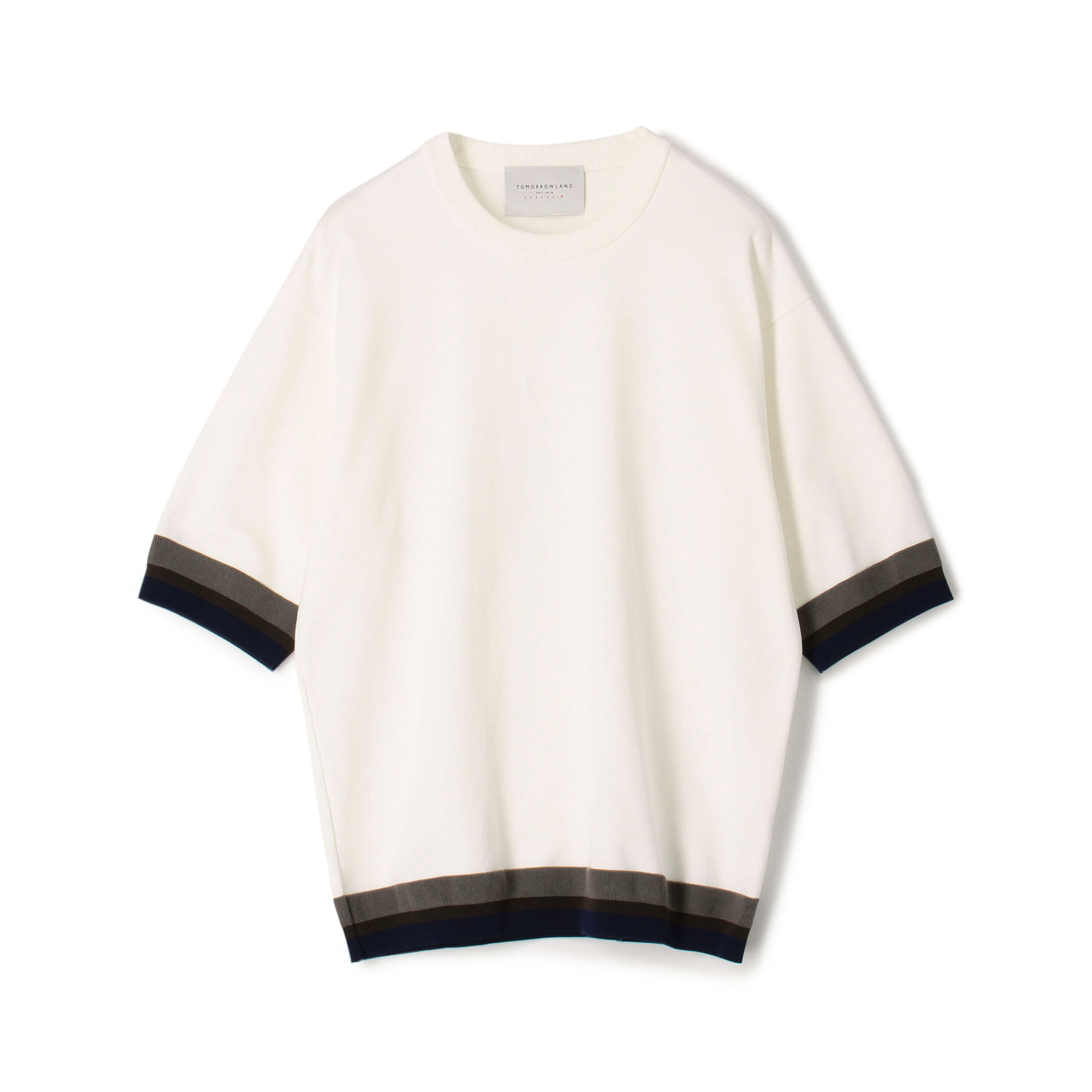 TOMORROWLAND tricot リブライン ニットTシャツ｜トゥモローランド 公式通販