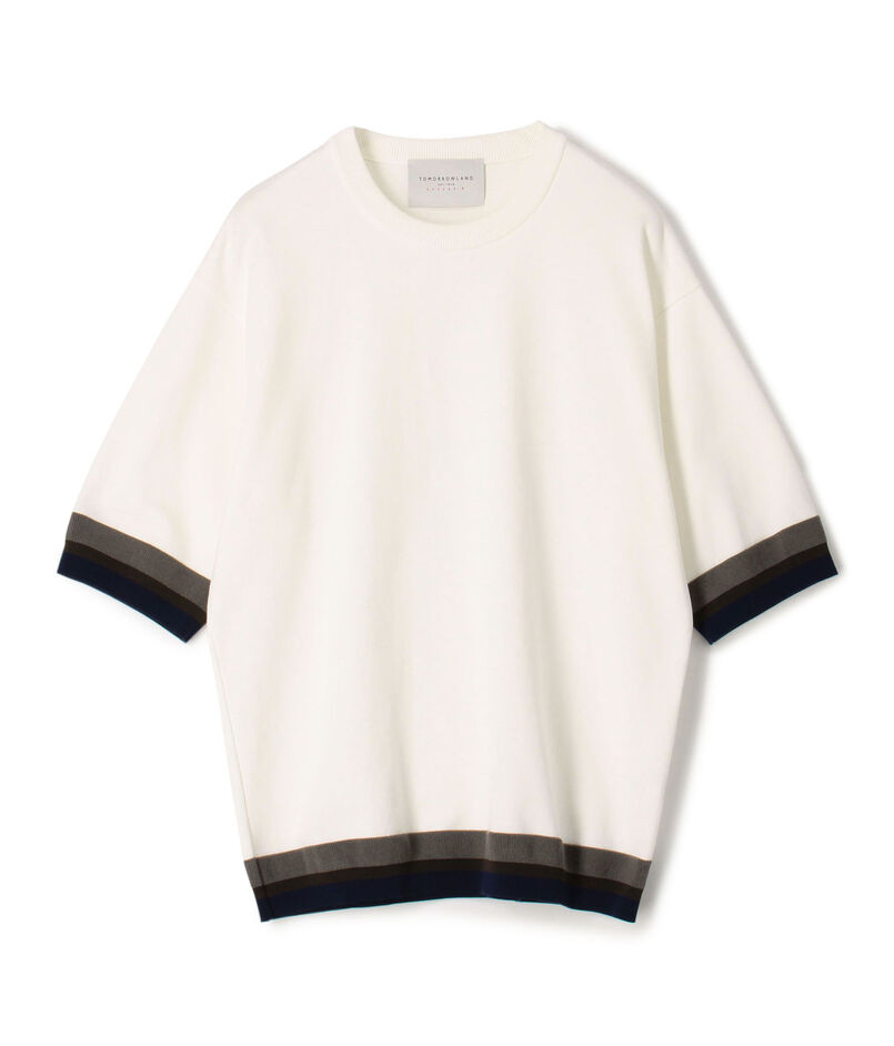 TOMORROWLAND tricot リブライン ニットTシャツ