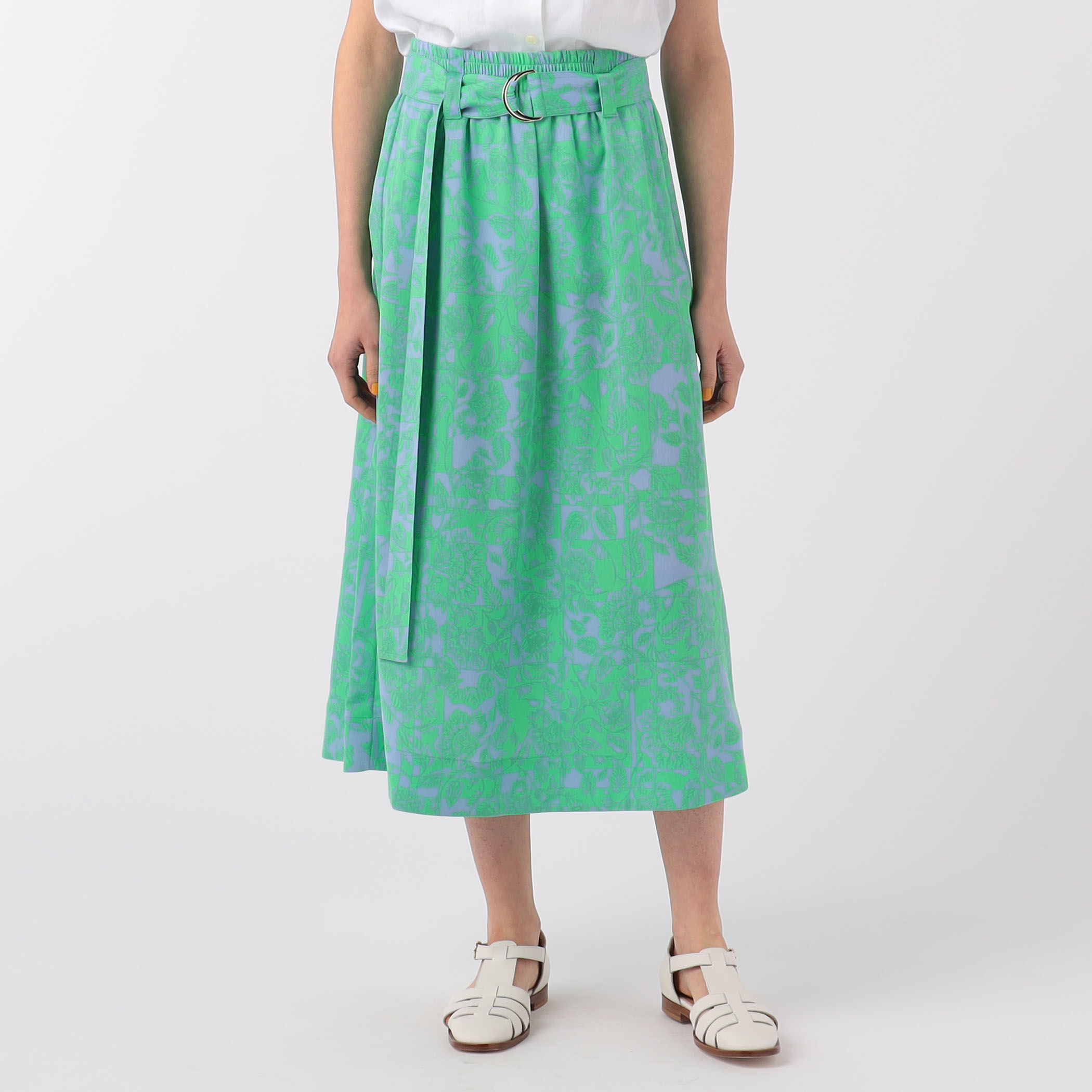 別注】Rodebjer×TOMORROWLAND プリントミディースカート