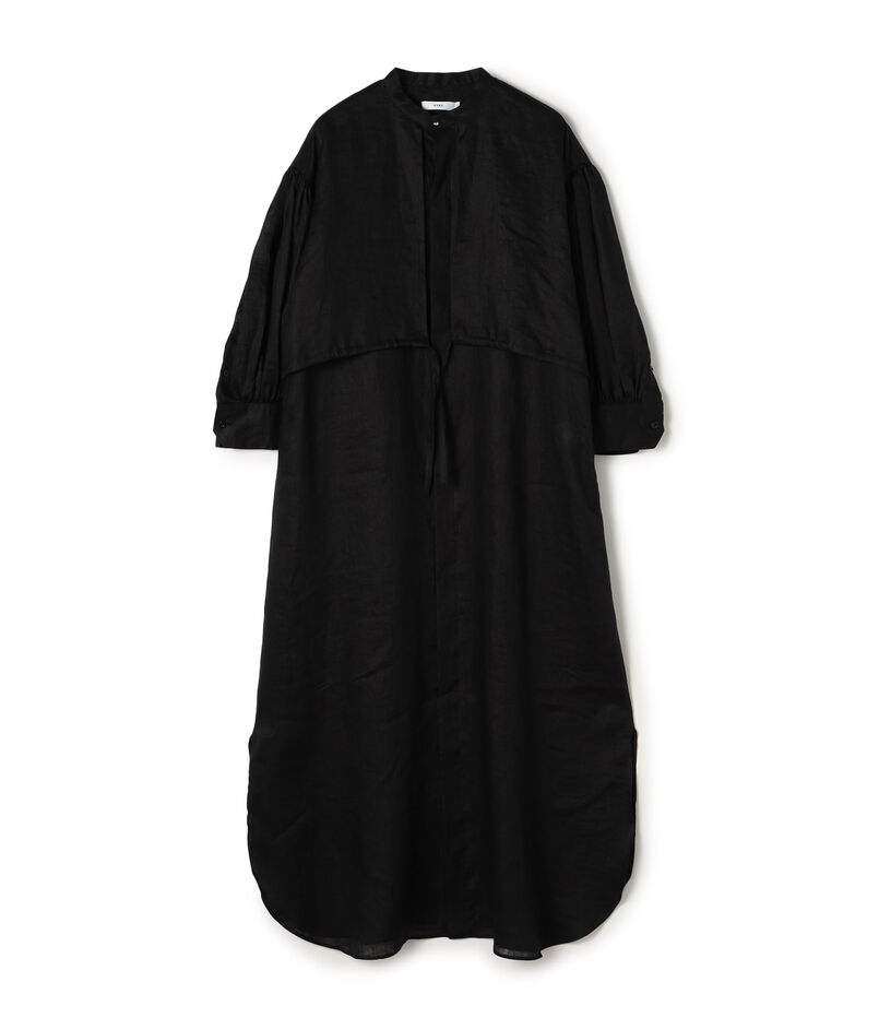 HYKE LINEN BALLOON SLEEVE DRESS リネンワンピース