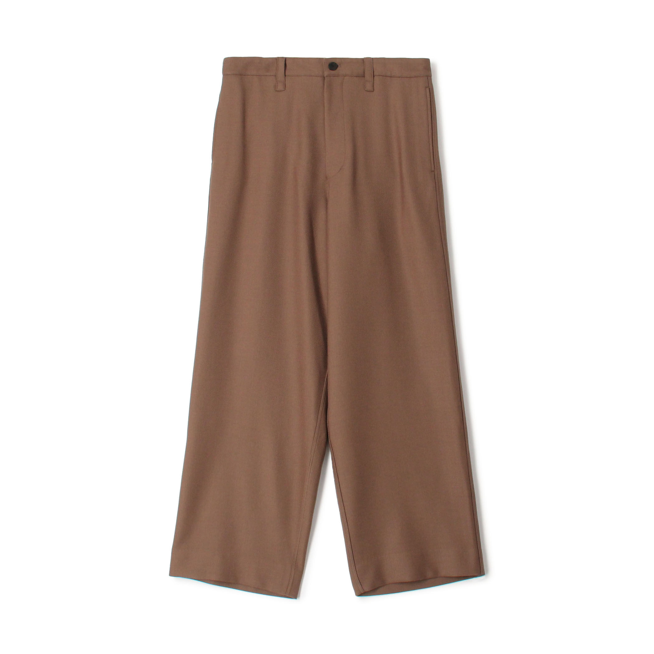 ウールギャバジン ノープリーツバレルパンツ｜トゥモローランド 公式通販
