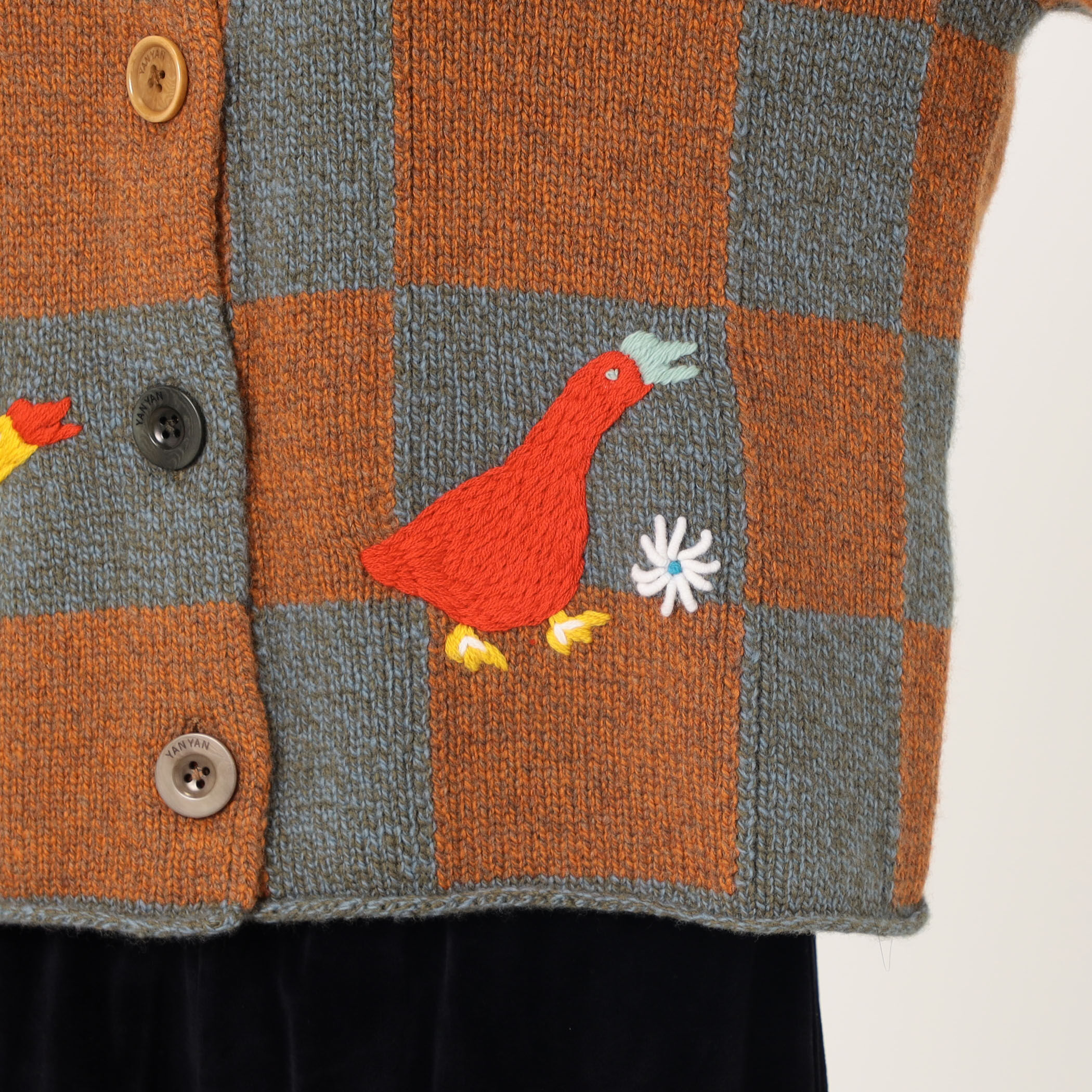 YANYAN CHECK CARDIGAN チェックカーディガン｜トゥモローランド 公式