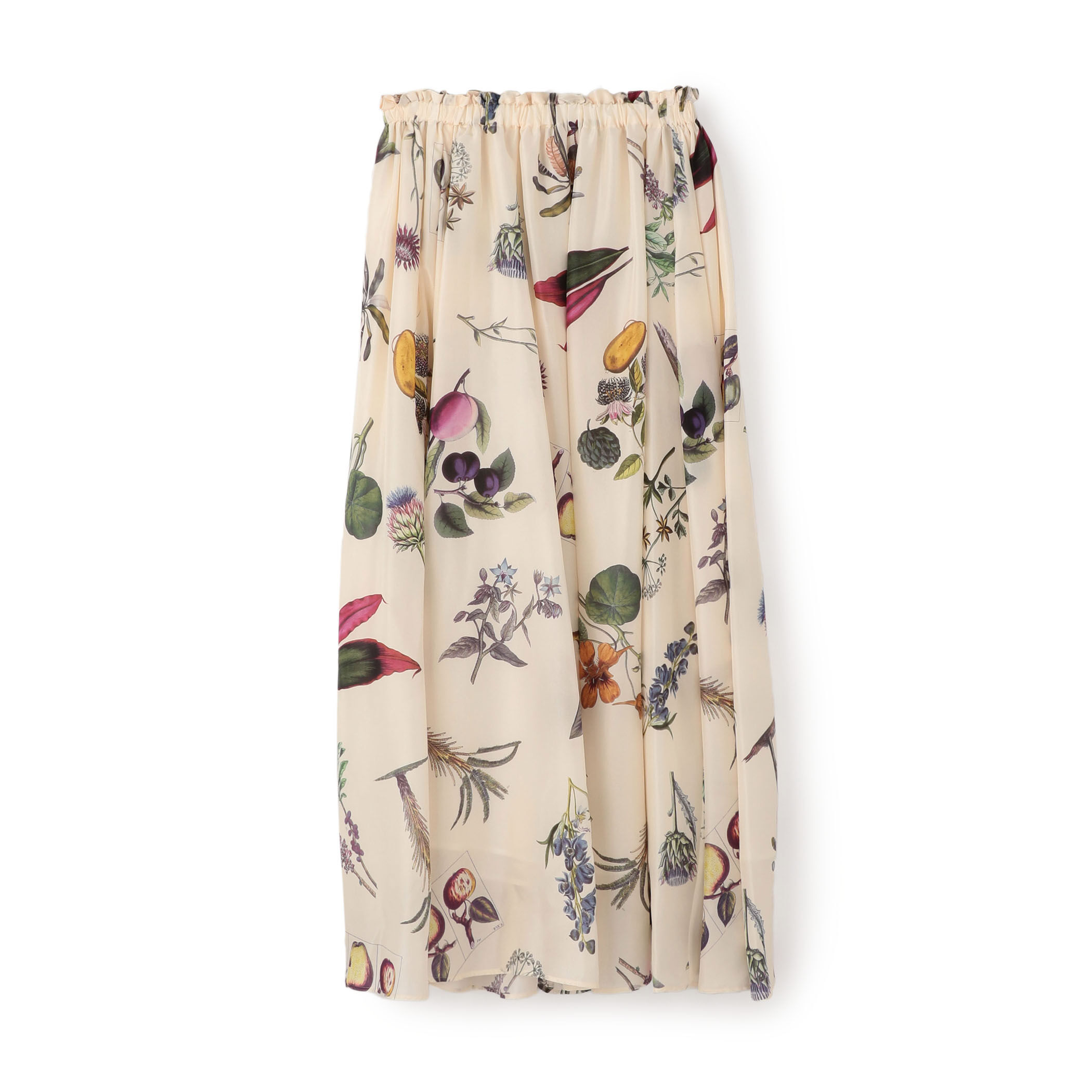 CABaN NEW BOTANICAL シルク ロングスカート □CABaN NEW BOTANICAL シルク ロングスカート