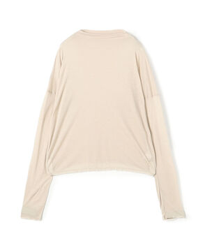 レーヨンカシミヤジャージー ビルドネックプルオーバー