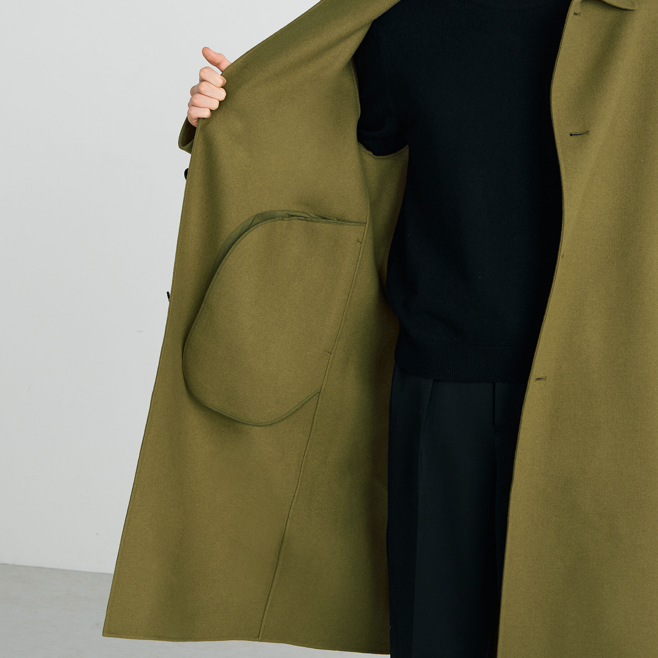 ウールカシミヤダブルフェイス ロングコート｜トゥモローランド 公式通販