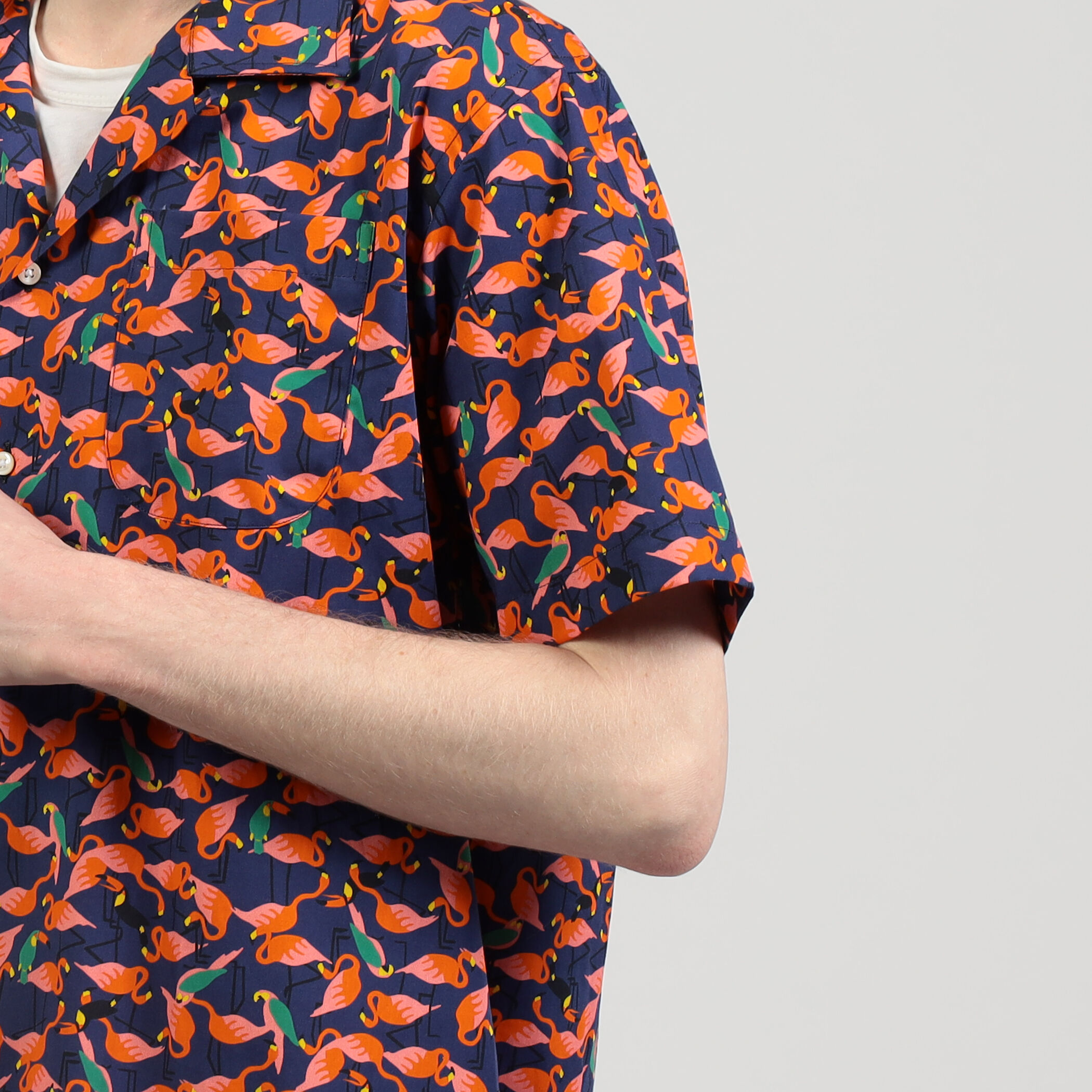 別注】INDIVIZUALIZED SHIRTS コットン キャンプカラーシャツ