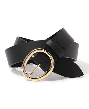 LEFIJE ROUND BUCKLE レザーベルト