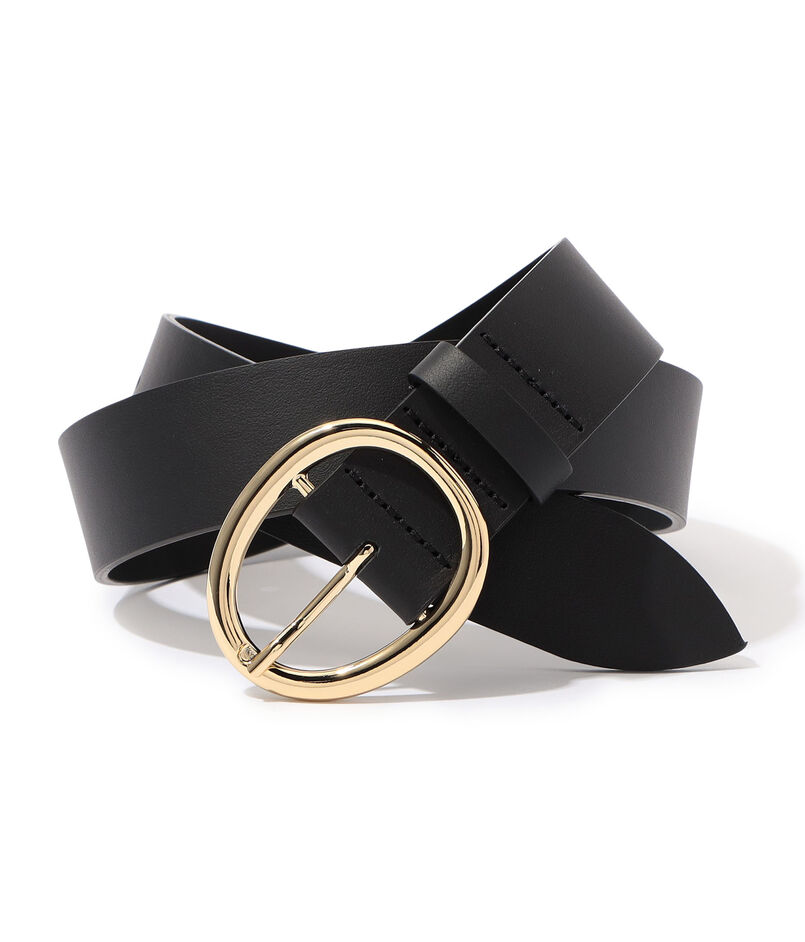 LEFIJE ROUND BUCKLE レザーベルト