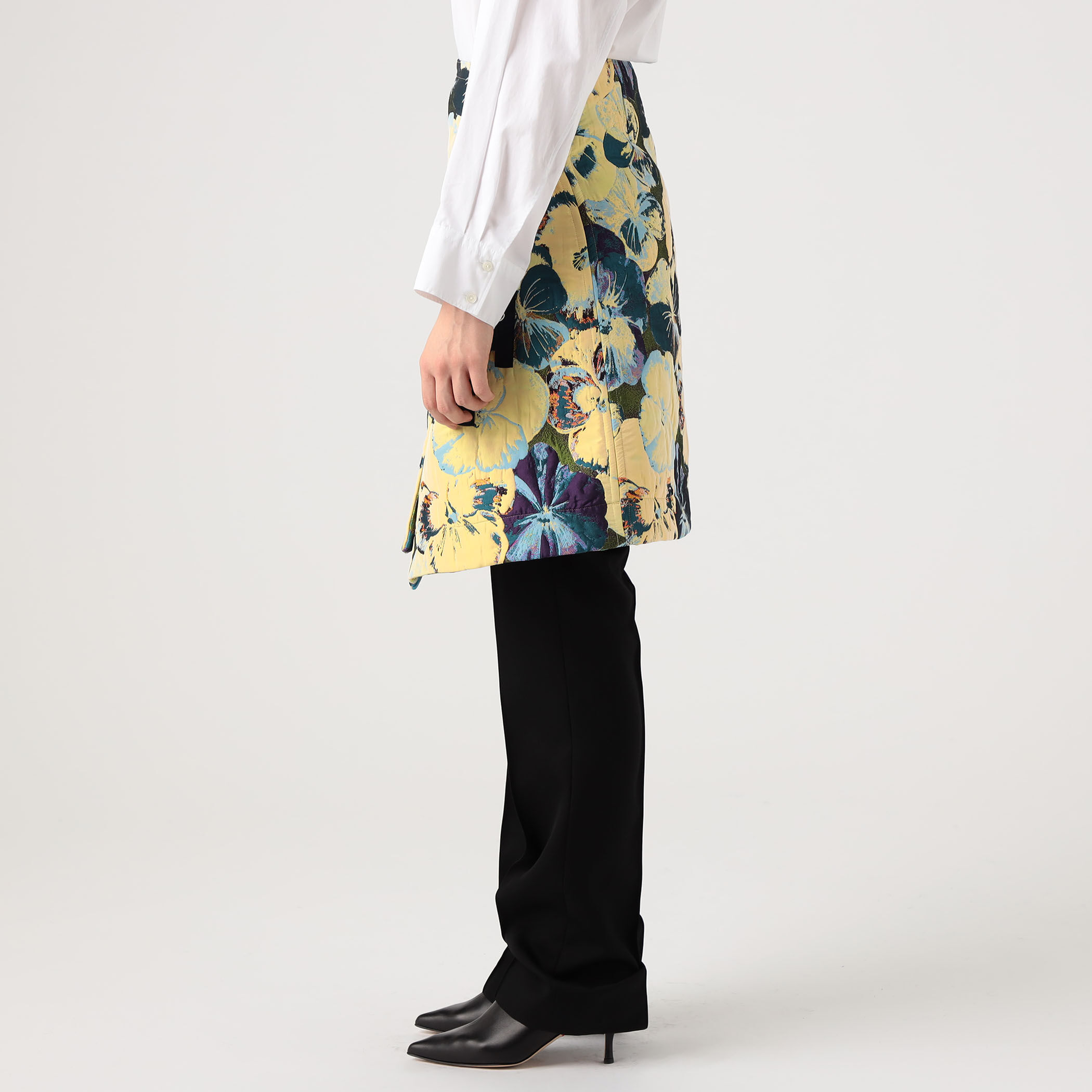 CABaN 巻きスカート CABaN（キャバン） スカート コットンギャバジン 2タックロング