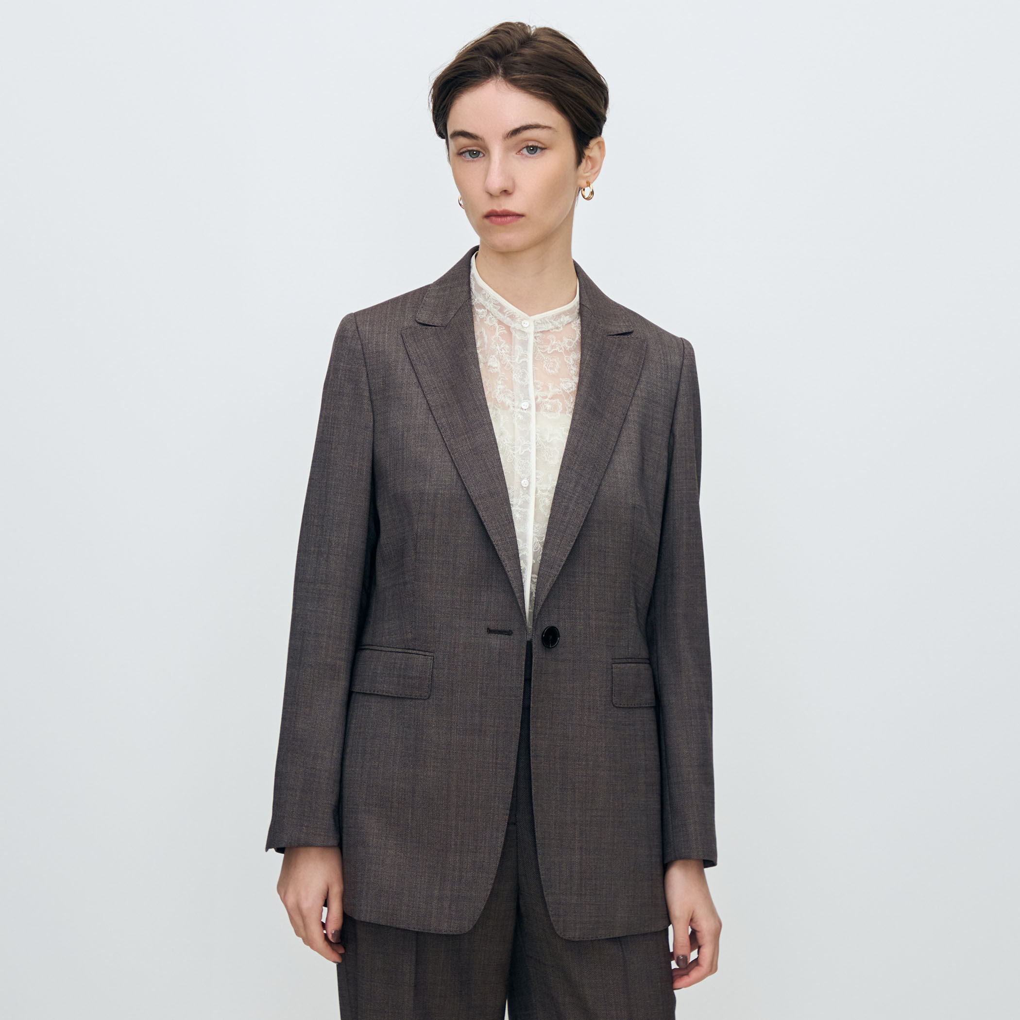 ウーステッドカルゼ 1Bテーラードジャケット｜トゥモローランド 公式通販