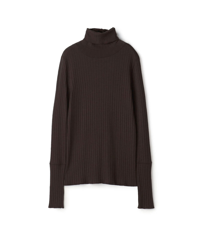 ウールリブ タートルネックプルオーバー