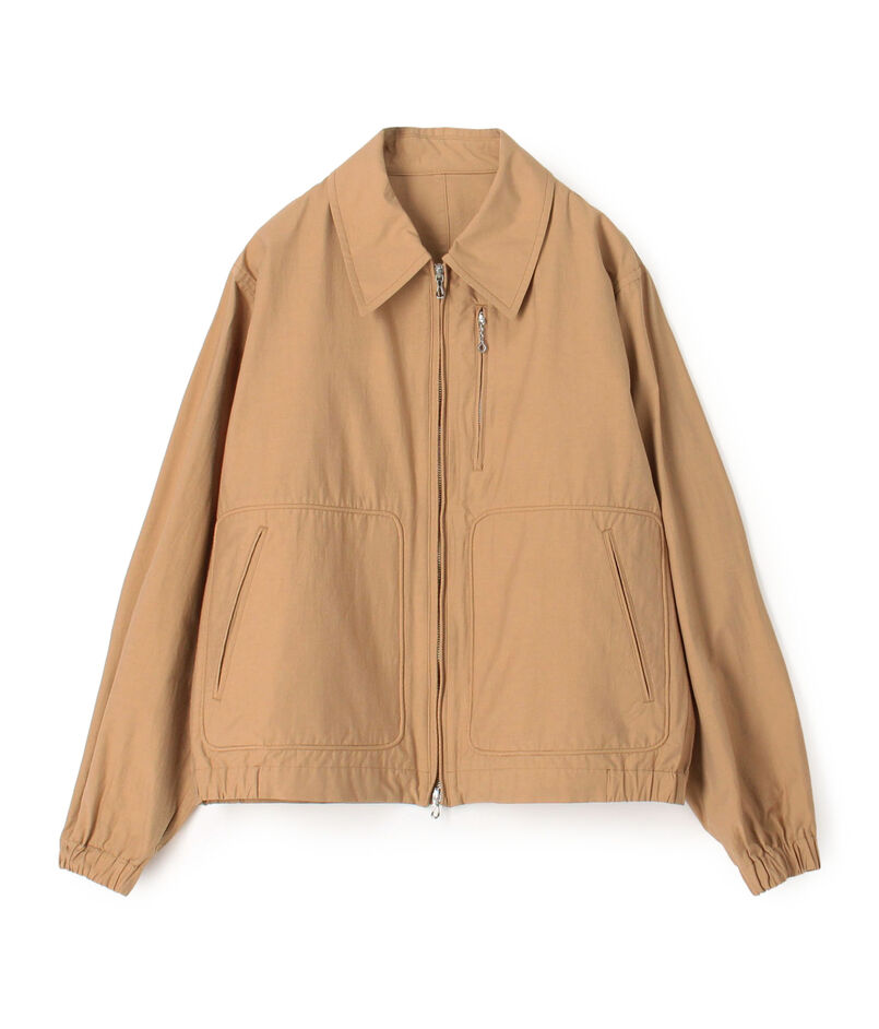 コットンナイロン ジップアップショートブルゾン MANTECO