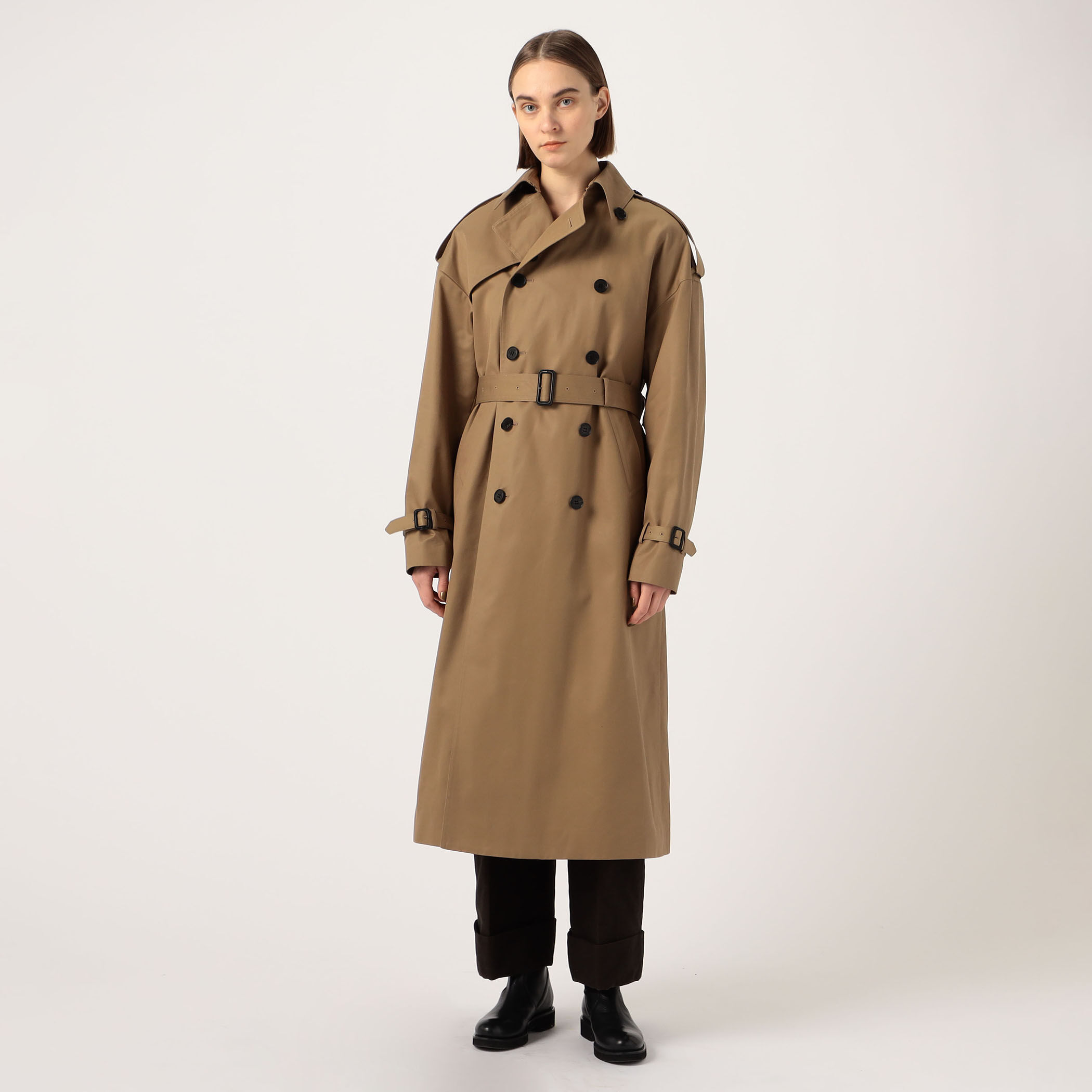 HYKE TRENCH BIG FIT トレンチコート｜トゥモローランド 公式サイト