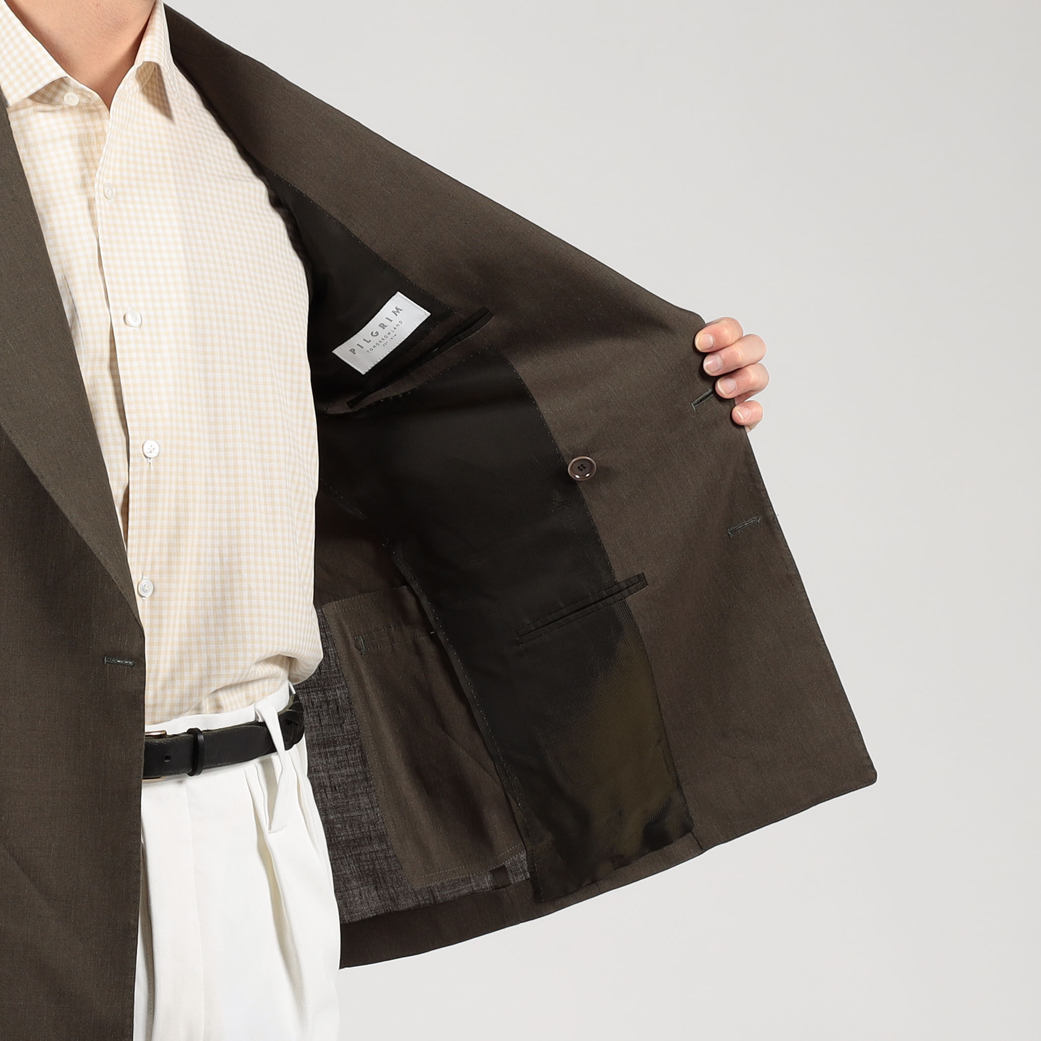 □【別注】De Petrillo ストレッチトロピカル ダブルブレステッド6B