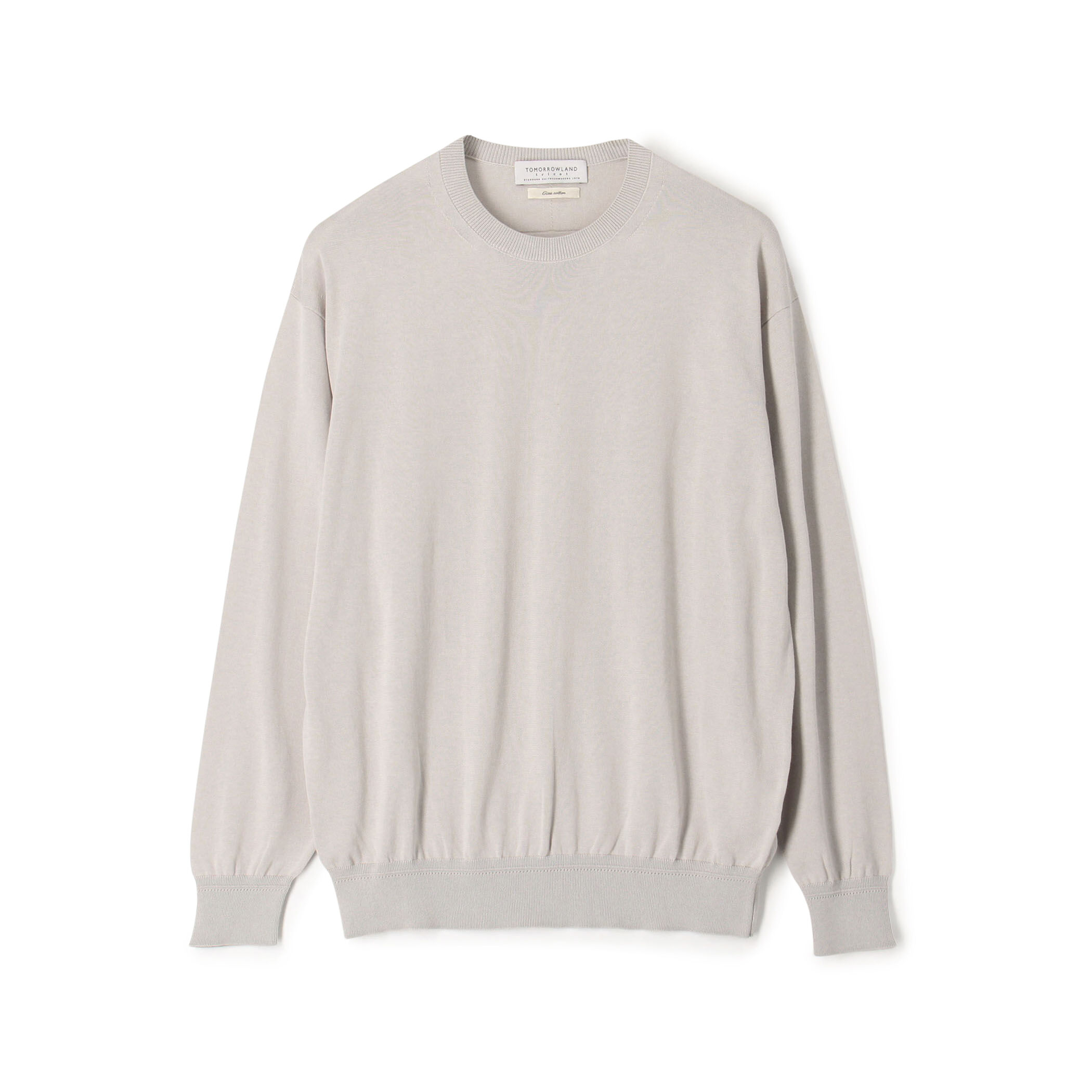 激安単価で TOMORROWLAND tricot ギザコットン クルーネックプルオーバー トップス